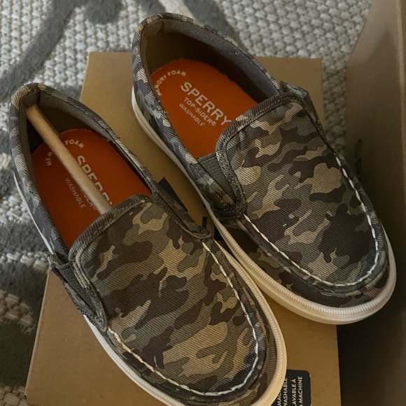 NWT Sperry Salty Jr. Washable/Camo Shoe - Picture 2 of 7